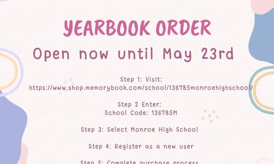 MHS Yearbook Order – Open Now Until May 23rd