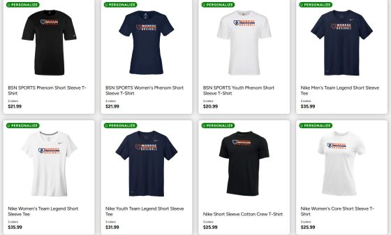 Spring Sports Team Apparel Online Stores