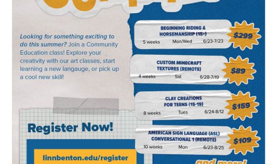 LBCC Summer Community Education Classes