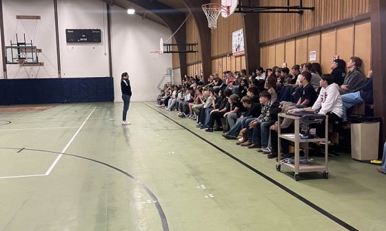 Leah Amico Talks to Our 6–8th Graders About the Gold Standard