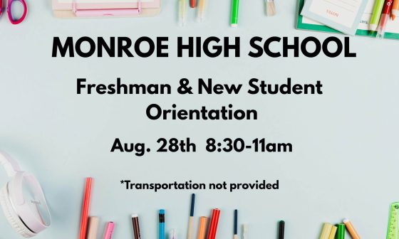 MHS Freshman & New Student Orientation (August 28th)
