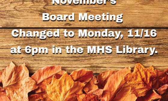 Change to November’s Board Meeting