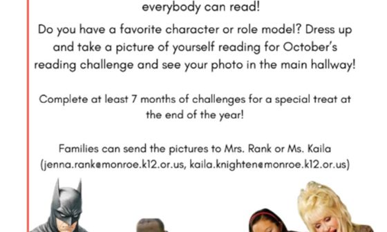 Reading Challenge for October at MGS