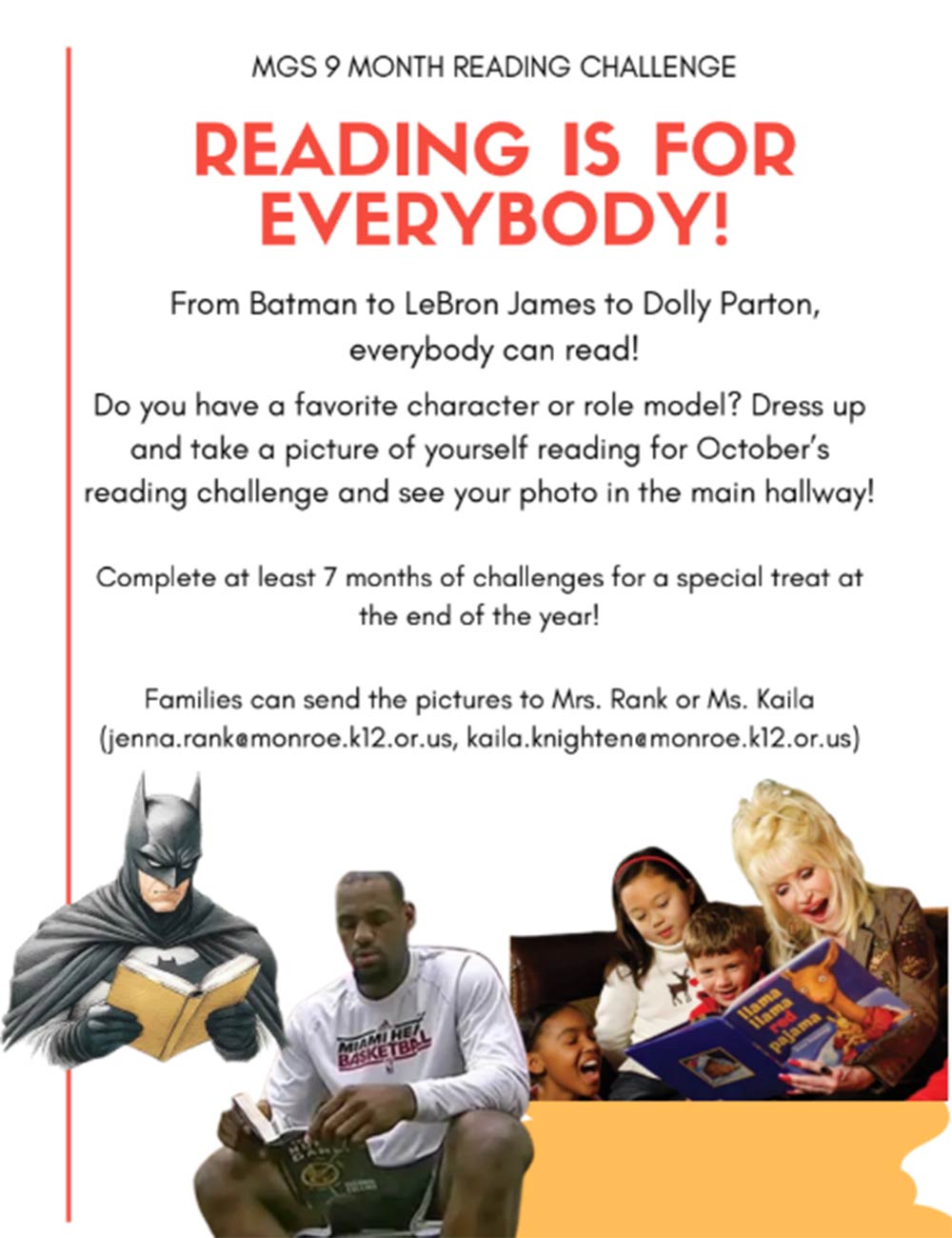 READING IS FOR EVERYBODY!