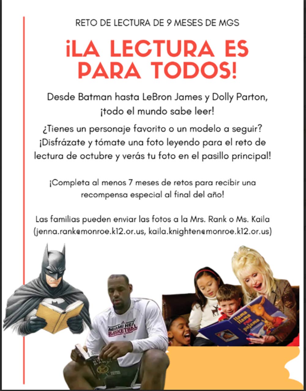 ¡LA LECTURA ES PARA TODOS!